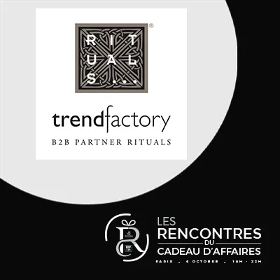 Rituals la célèbre marque de bien-être présent aux Rencontres du Cadeau d'Affaires organisées par CEP-SOCOTIC et BUSINESS GIFTS France sur Paris, Rue du Faubourg Saint-Honoré le mardi 6 octobre de 18h à 22h
