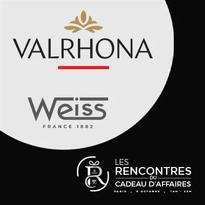 Les chocolats Valrhona et Chocolatq Weiss présents aux Rencontres du Cadeau d'Affaires organisées par CEP-SOCOTIC et BUSINESS GIFTS France sur Paris, Rue du Faubourg Saint-Honoré le mardi 6 octobre de 18h à 22h