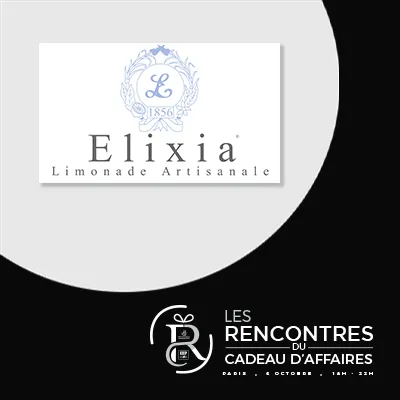  Elixia, La plus ancienne limonaderie de France, présente aux Rencontres du Cadeau d'Affaires organisées par CEP-SOCOTIC et BUSINESS GIFTS France sur Paris, Rue du Faubourg Saint-Honoré le mardi 6 octobre de 18h à 22h